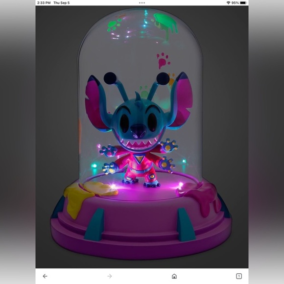 Disney Parks Stitch Madly Mischievous Light-Up Figure by Lewis Whitman New - Picture 7 of 7